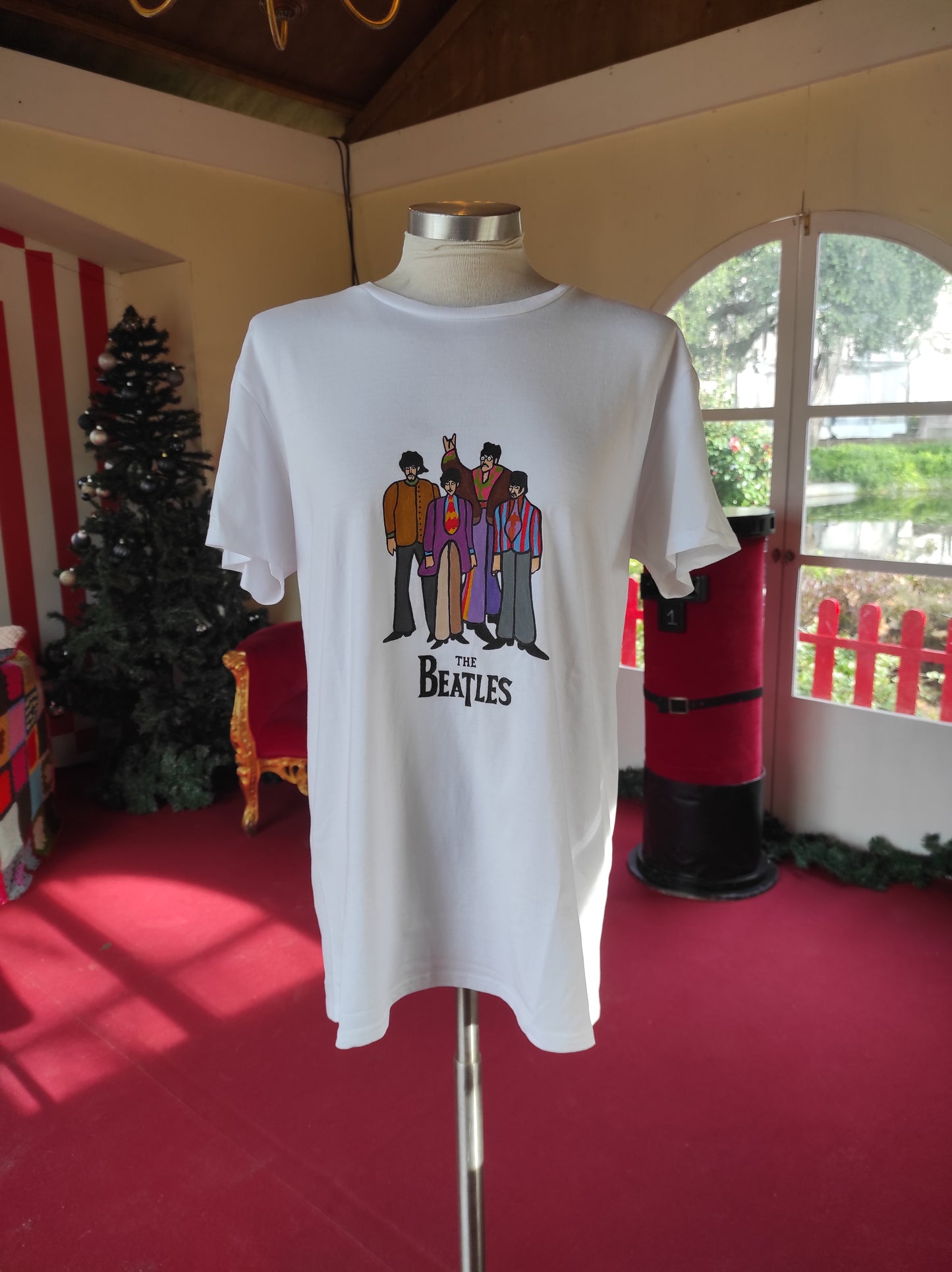T-shirt Pintada à Mão The Beatles
