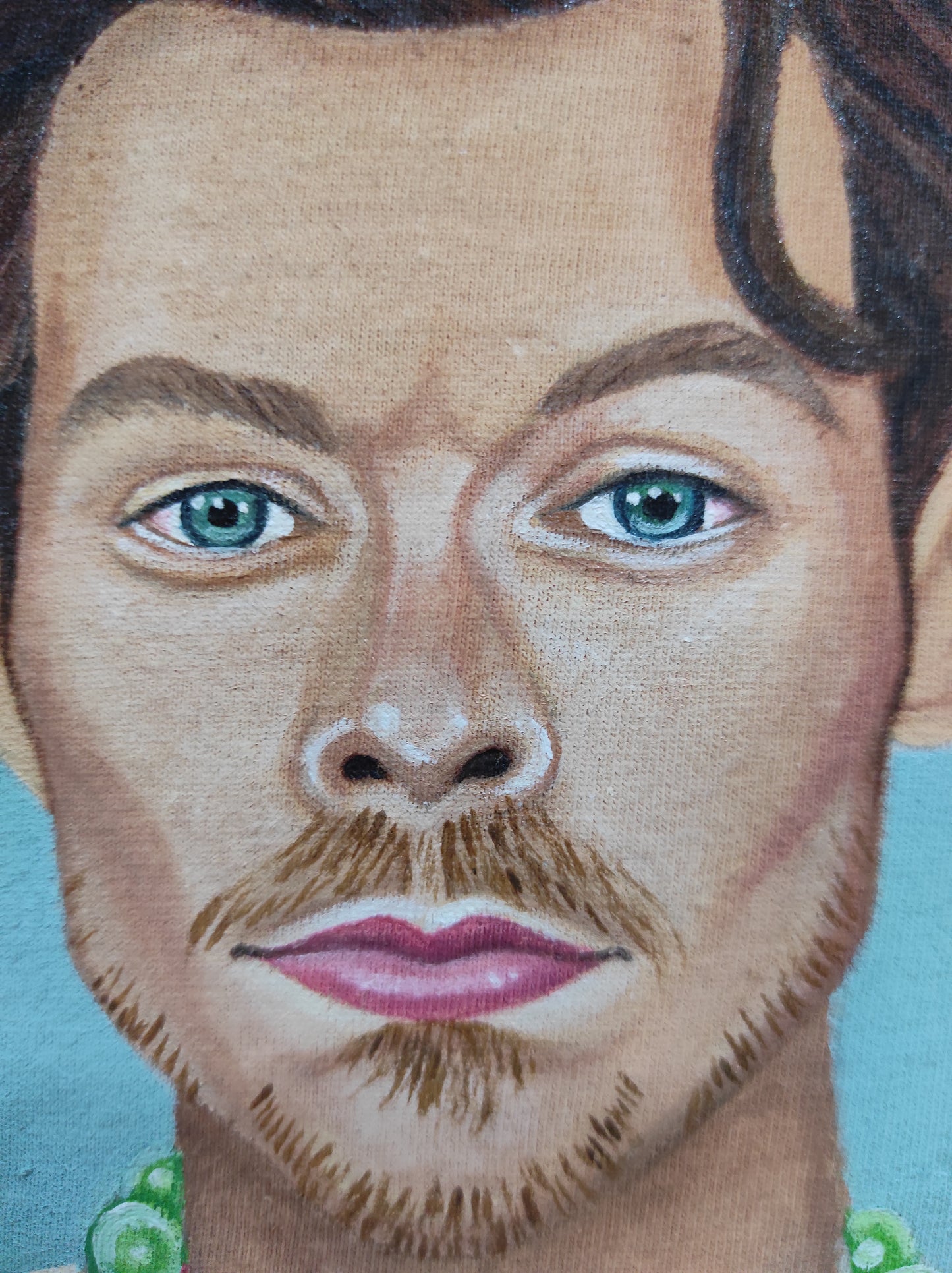 T-shirt Pintada à Mão Harry Styles