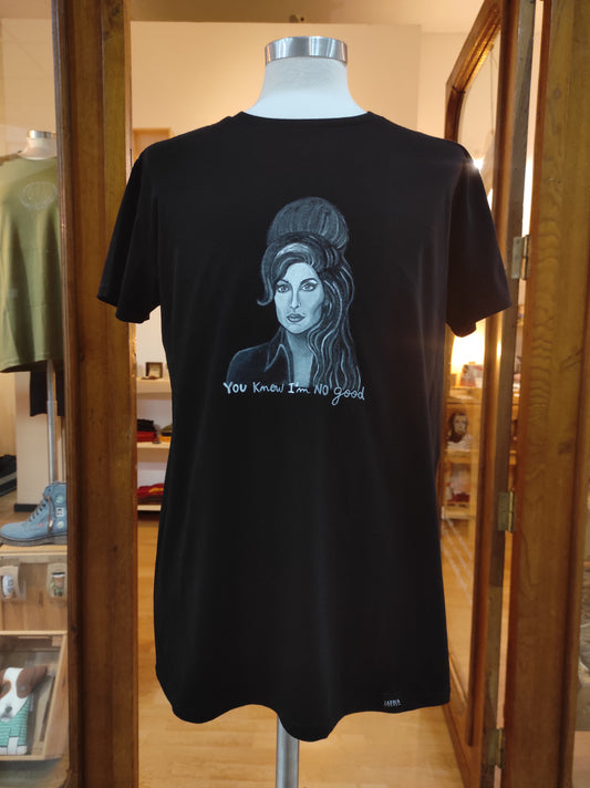 T-Shirt Pintada à Mão Amy Winehouse