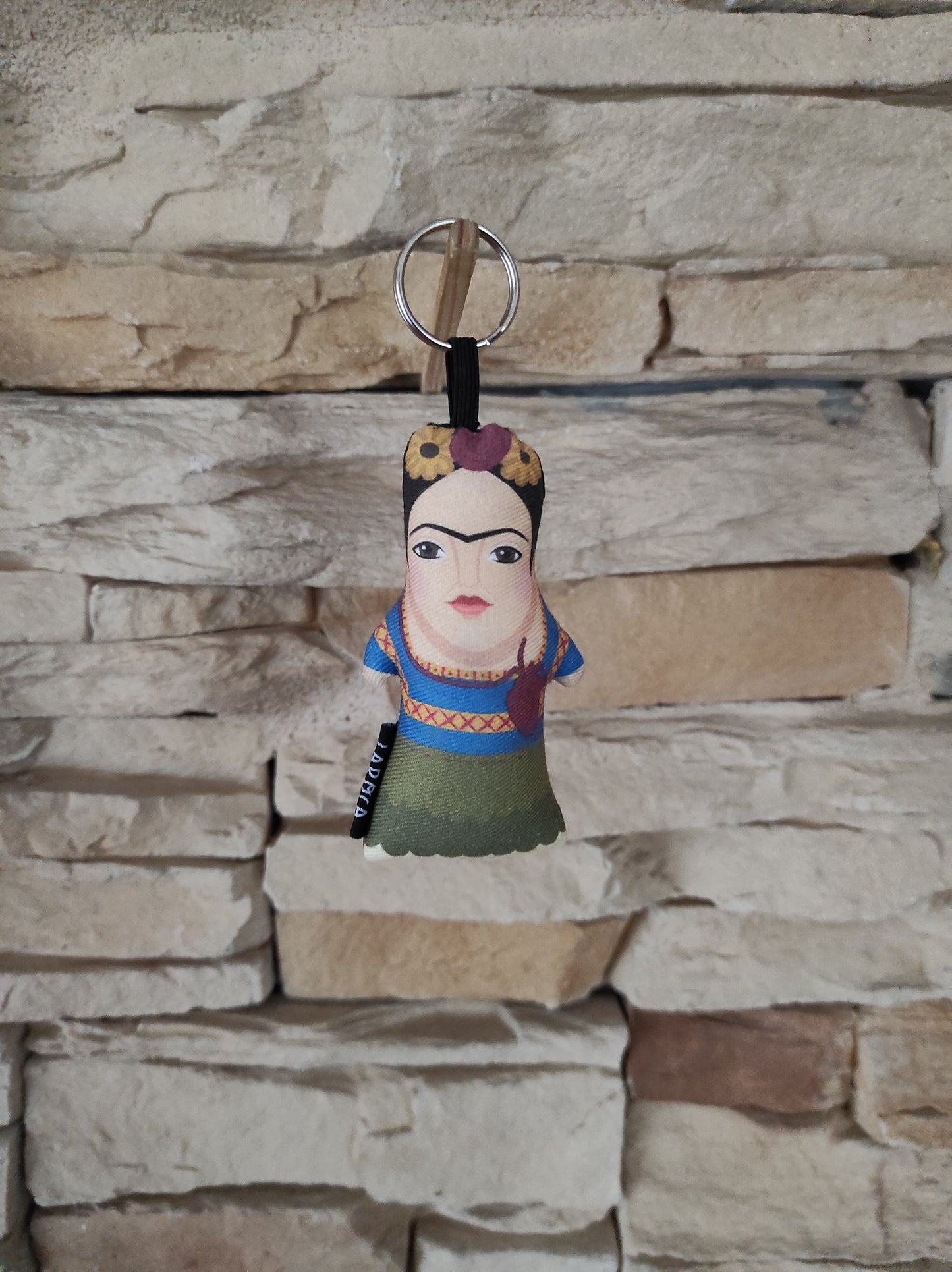 Frida Kahlo Heart Key Chain