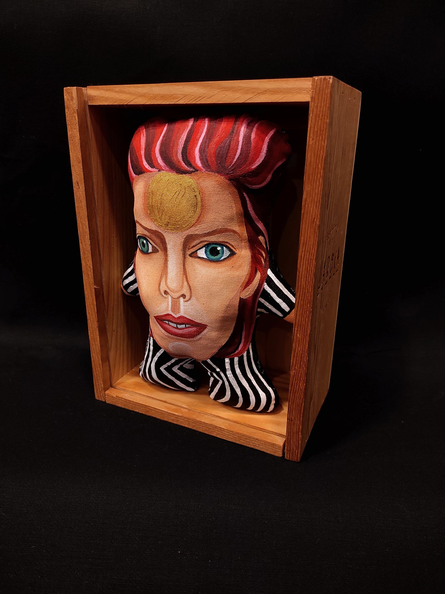 Boneco Pintado à Mão David Bowie 20 cm