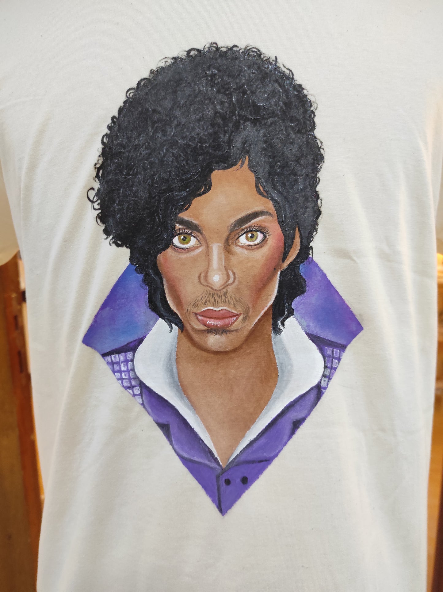 T-shirt Pintada à Mão Prince